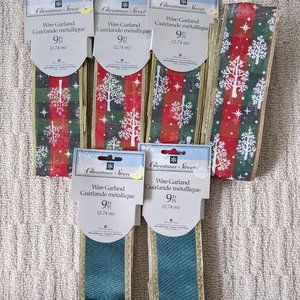 6 packages Christmas Wire Garland